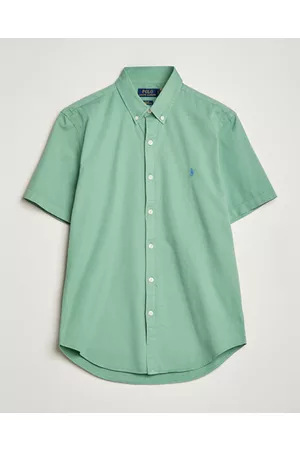 Ralph Lauren Miehet Bisnes - Twill Short Sleeve Shirt Faded Mint