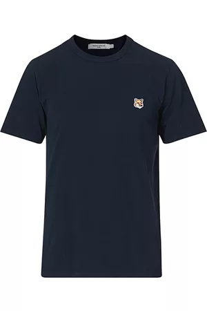 Maison Kitsuné Miehet T-paidat - Fox Head T-Shirt Navy