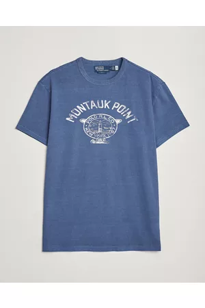 Ralph Lauren Miehet T-paidat - Graphic Logo Jerset Crew Neck T-Shirt Earth Blue