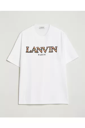 Lanvin Miehet T-paidat - Curb Logo T-Shirt Optic White