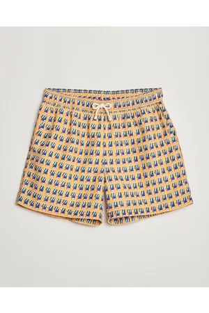 Ripa Ripa Miehet Uimashortsit - Finestre Sul Mare Printed Swimshorts Yellow