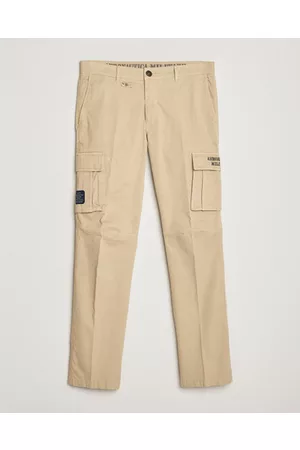 Aeronautica Militare Miehet Reisitaskuhousut - Cotton Cargo Pants Sand