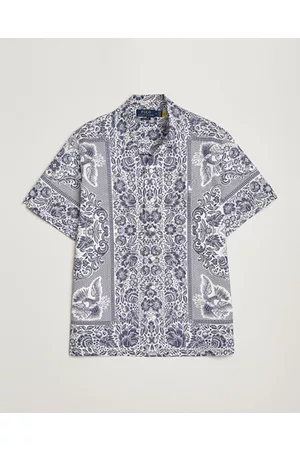 Ralph Lauren Miehet Lyhythihaiset - Printed Paisley Short Sleeve Shirt Blue
