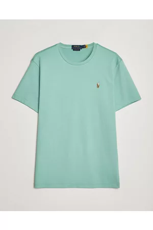 Ralph Lauren Miehet T-paidat - Luxury Pima Cotton Crew Neck T-Shirt Essex Green