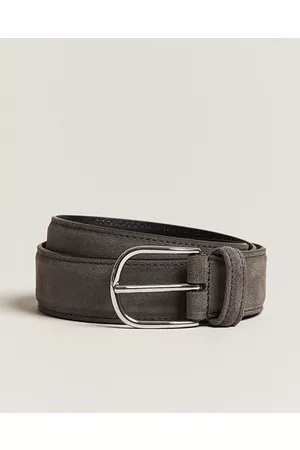 Anderson's Miehet Vyöt - Suede 3,5 cm Belt Grey