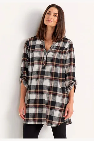 Cellbes Tunika flanellista taskuilla