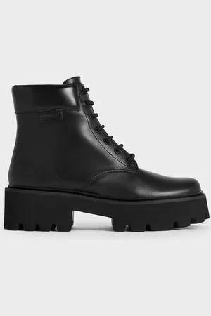 CHARLES & KEITH Ripley Ridged Sole Ankle Boots
