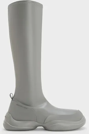 CHARLES & KEITH Casey Side-Zip Knee-High Boots