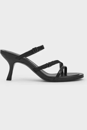 CHARLES & KEITH Strappy-Lace Thong Sandals