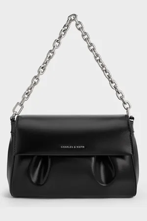 CHARLES & KEITH Calla Front Flap Chain-Handle Bag