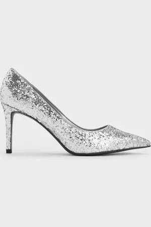 CHARLES & KEITH Emmy Glittered Pointed-Toe Pumps