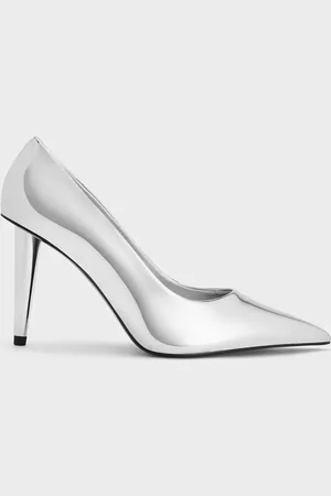 CHARLES & KEITH Metallic Cone-Heel Pointed-Toe Pumps