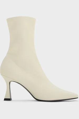 CHARLES & KEITH Elongated Square-Toe Ankle Boots