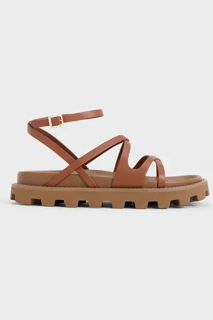 CHARLES & KEITH Crossover Ankle-Strap Sandals