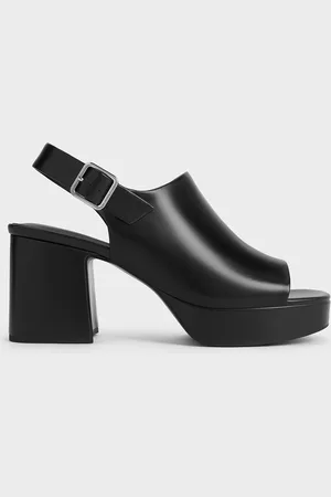 CHARLES & KEITH Peep-Toe Platform Sandals