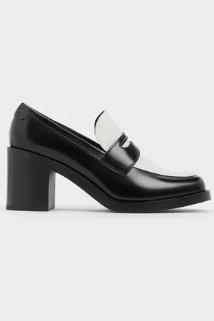 CHARLES & KEITH Penny Loafer Block-Heel Pumps