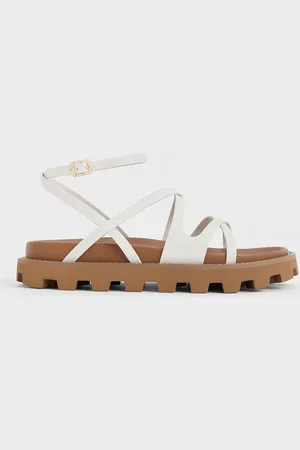 CHARLES & KEITH Crossover Ankle-Strap Sandals