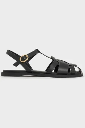 CHARLES & KEITH Easley T-Bar Caged Sandals
