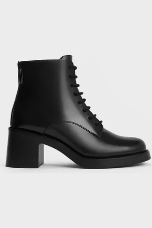 CHARLES & KEITH Hester Block Heel Ankle Boots