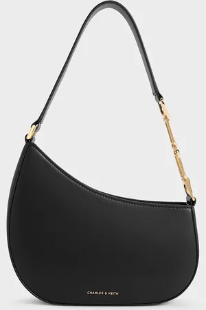 CHARLES & KEITH Agatha Chain-Accent Shoulder Bag