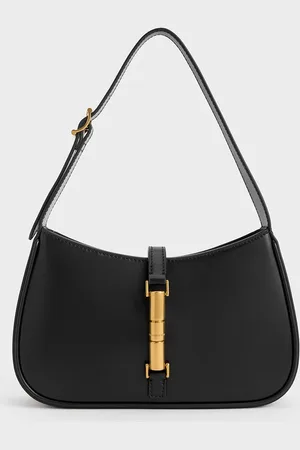 CHARLES & KEITH Cesia Metallic Accent Shoulder Bag