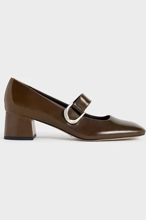 CHARLES & KEITH Gabine Leather Mary Jane Pumps