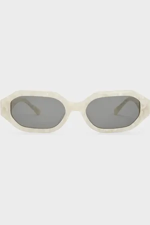 CHARLES & KEITH Gabine Recycled Acetate Oval Sunglasses