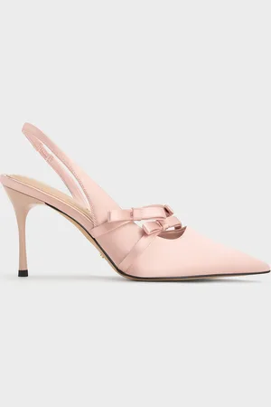 CHARLES & KEITH Jessy Recycled Polyester Bow Slingback Pumps