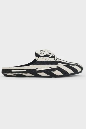 CHARLES & KEITH Striped Slip-On Boat Shoes