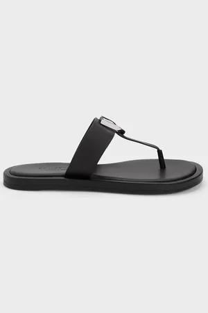 CHARLES & KEITH Gabine Leather Thong Sandals