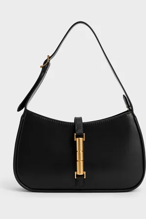 CHARLES & KEITH Cesia Metallic Accent Shoulder Bag