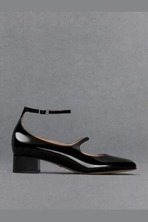 CHARLES & KEITH Claire Leather Mary Jane Pumps