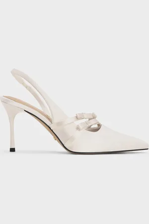 CHARLES & KEITH Jessy Recycled Polyester Bow Slingback Pumps