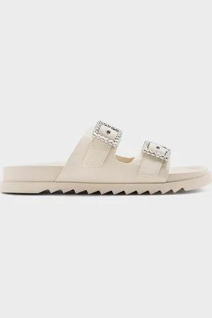 CHARLES & KEITH Gem-Buckle Double-Strap Sandals