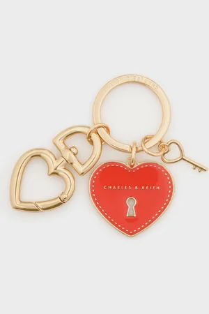 CHARLES & KEITH Heart Lock Keychain