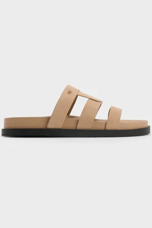 CHARLES & KEITH Joan Suede Flatform Sandals