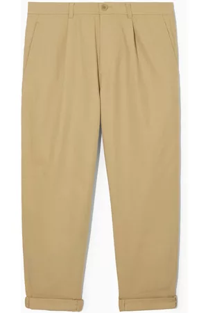 COS Miehet Chinot - TAPERED PLEATED TWILL CHINOS