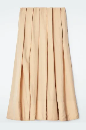 COS PLEATED A-LINE MIDI SKIRT