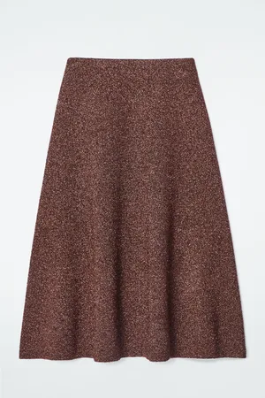 COS SPARKLY MERINO WOOL MIDI SKIRT