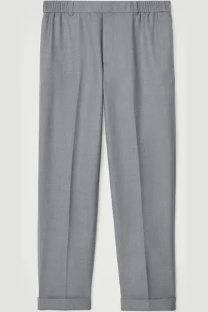 COS TURN-UP WOOL-BLEND STRAIGHT-LEG TROUSERS