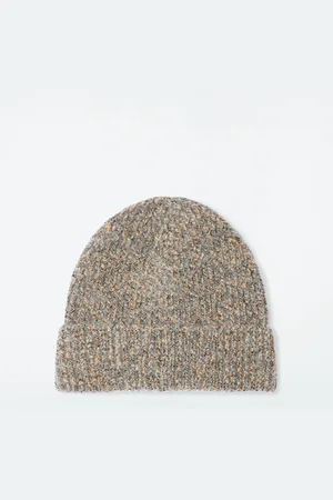 COS MÉLANGE WOOL-BLEND BEANIE