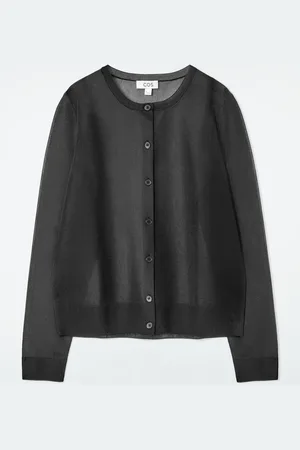 COS Sheer Fine-Knit Cardigan
