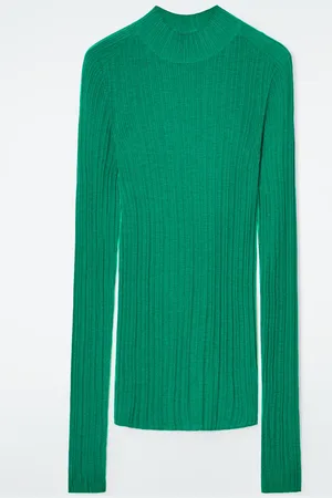 COS The Ribbed Merino Wool Top