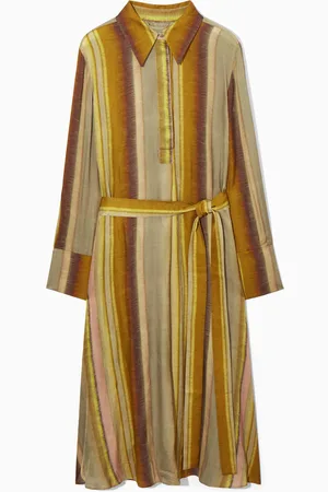 COS Printed Midi Shirt Dress