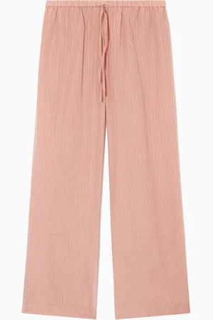 COS Striped Silk-Blend Pyjama Trousers in