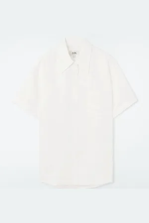 COS Floral-Jacquard Short-Sleeved Shirt