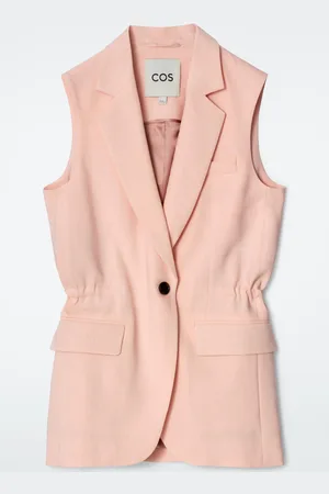 COS Slim Linen Waistcoat in
