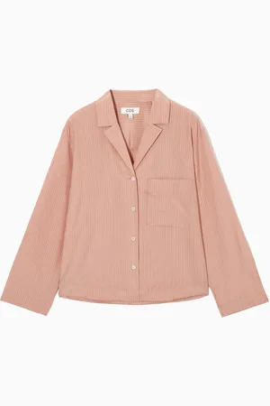 COS Striped Silk-Blend Pyjama Shirt
