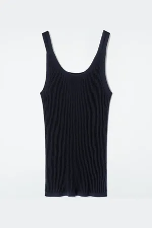 COS Ribbed Cashmere-Silk Tank Top