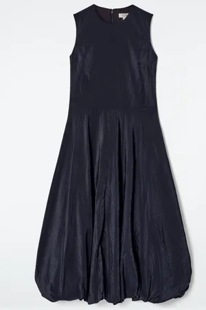 COS Sleeveless Bubble-Hem Midi Dress
